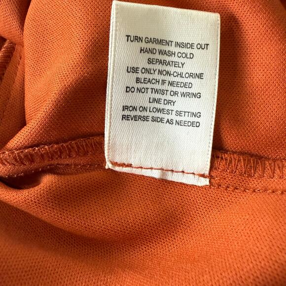 Row A Rust Orange Floral Prairiecore Puff Sleeve Smocked‎ Mini Dress Size M - Picture 7 of 11